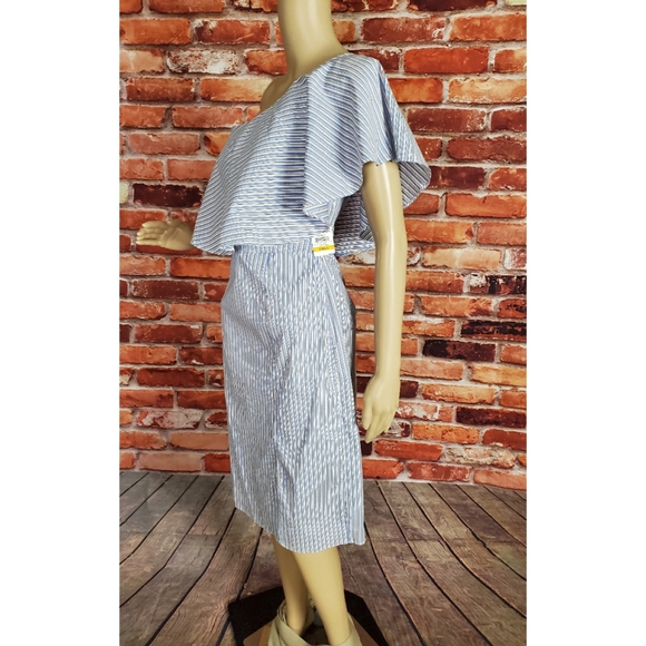 Bar III One Shoulder Dress Medium NWT - Picture 3 of 5